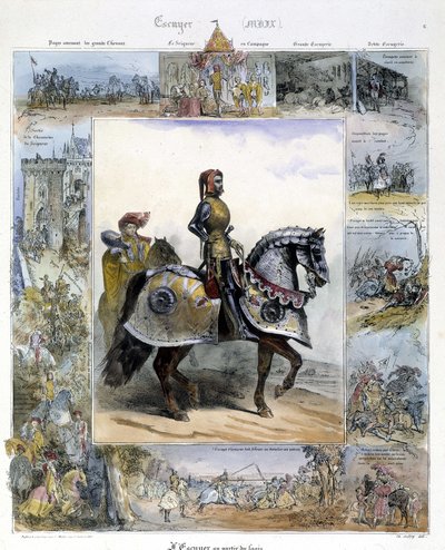 Ritratto di un cavaliere in "Storia pittoresca dell