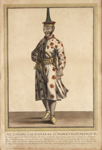 Ritratto di uno degli ambasciatori siamesi a Luigi XIV, 1685 da French School