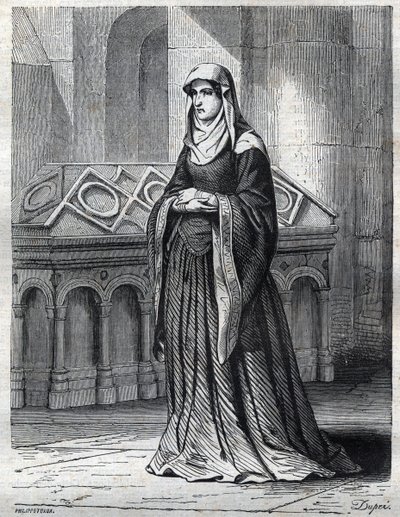 Ritratto della monaca benedettina che sarebbe stata l