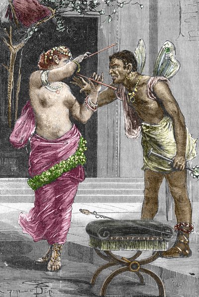 Ritratto della cortigiana e attrice Teodora, prima del suo matrimonio con l