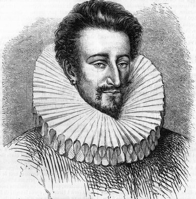 Ritratto del Duca di Joyeuse, inciso da Enrico III. In 