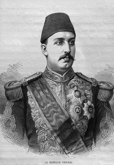 Ritratto del Chedivè Tawfig (1819-92), da L