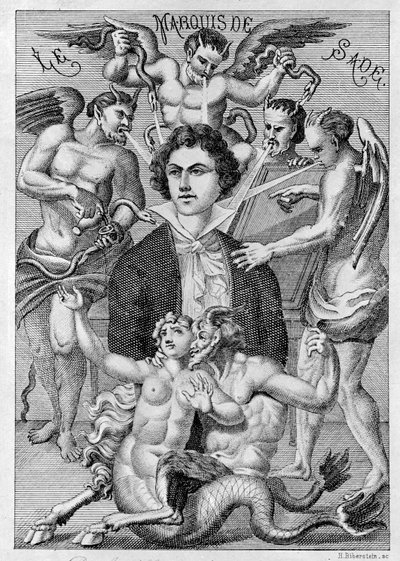 Ritratto del Marchese de Sade, frontespizio di 