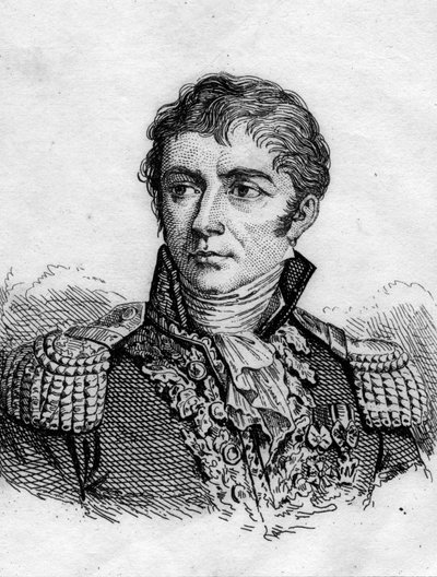 Ritratto del generale francese Honoré Vial (1776-1813). Incisione del XIX secolo da French School