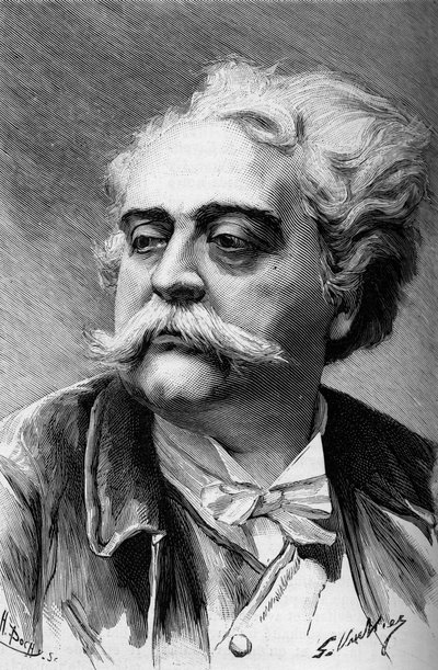 Ritratto del pittore e scultore Albert Ernest Carrier Belleuse (1824-1887), in "Le Monde Illustré" 1887 da French School