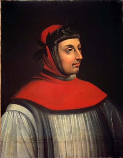 Ritratto del poeta Francesco Petrarca da French School