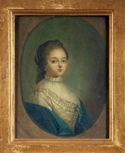 Ritratto della scrittrice Madeleine de Scudery da French School