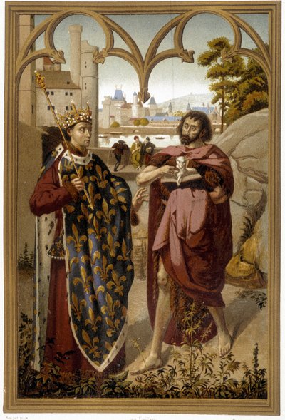 Ritratti di San Luigi e San Giovanni Battista - riproduzione dopo frammento di pala d