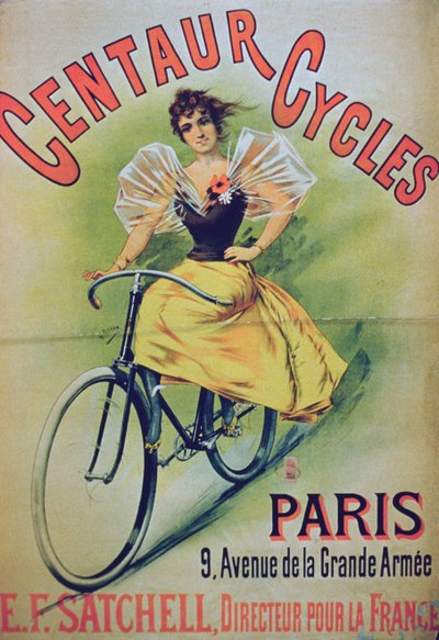 Poster pubblicitario per Centaur Cycles, Parigi da French School