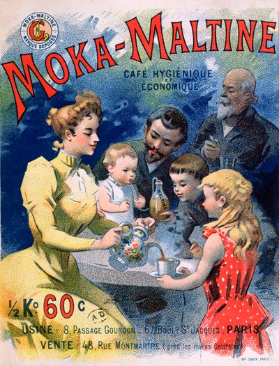 Poster pubblicitario per il caffè Moka-Maltine, c.1900 da French School