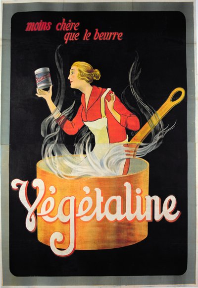 Poster pubblicitario della margarina Vegetaline da French School
