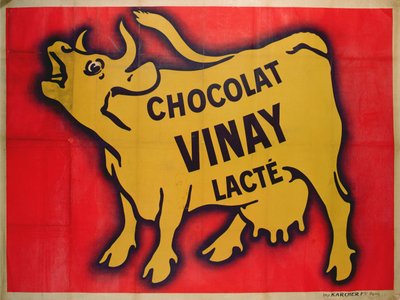 Poster pubblicitario del cioccolato Vinay da French School