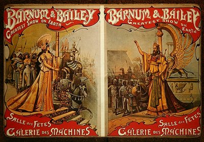Poster pubblicitario del circo 