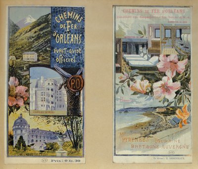 Manifesti pubblicitari della Chemin de Fer d
