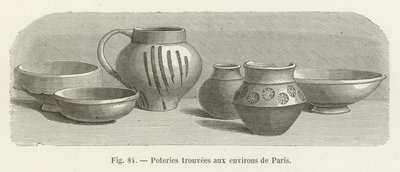 Ceramiche trovate nei dintorni di Parigi da French School