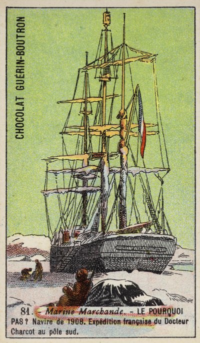 Pourquoi Pas, nave utilizzata nella spedizione francese al Polo Sud di Jean-Baptiste Charcot del 1908-1910 da French School