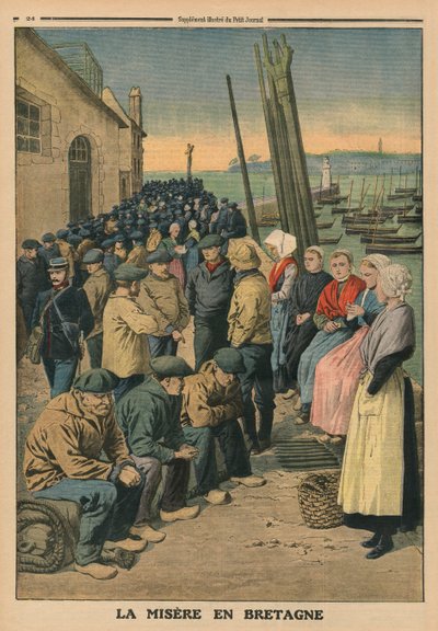 Povertà in Bretagna, illustrazione di copertina posteriore da 