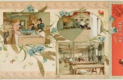 Preparazione della pasta in una fabbrica, c.1900 da French School
