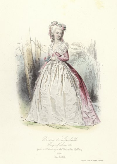 Principessa de Lamballe, regno di Luigi XVI di Francia da French School