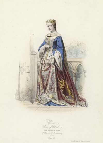 Principessa del regno di Carlo VI di Francia da French School