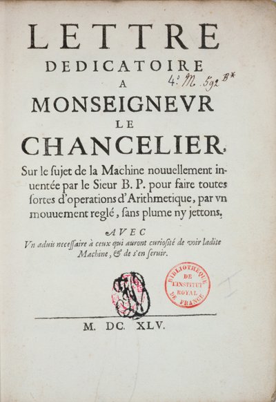 Lettera dedicatoria stampata sull