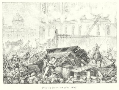 Presa del Louvre, 29 luglio 1830 da French School
