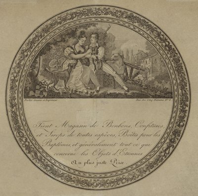 Etichetta del prodotto per una confetteria francese da French School