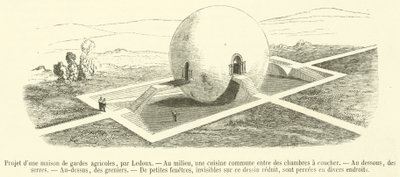 Progetto di una casa per guardie agricole da French School