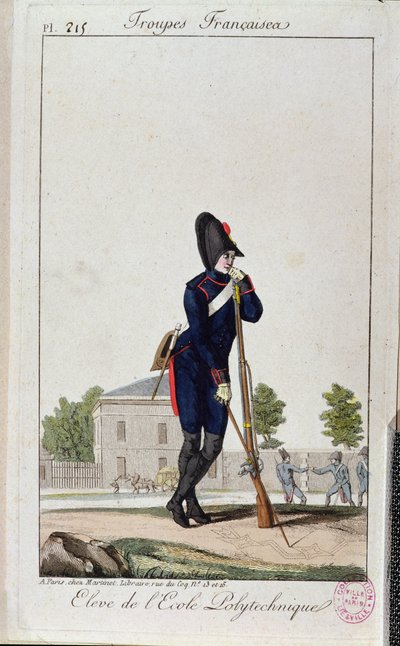 Allievo della Politecnica, da Troupes Francaises c.1805 da French School