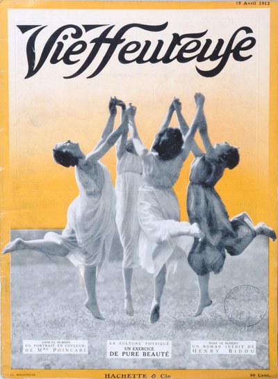 Esercizio di pura bellezza, illustrazione di copertina di Vie Heureuse, 15 aprile 1913 da French School