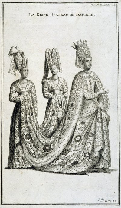 Regina Isabeau (Isabella, Elisabetta) di Baviera (1371-1435) da French School