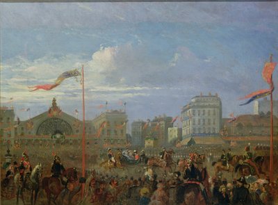 La Regina Vittoria (1819-1901) arriva alla Gare de l