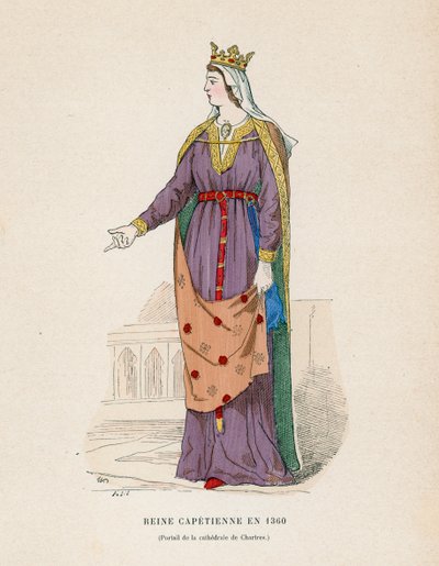 Regina nel 1360 da French School