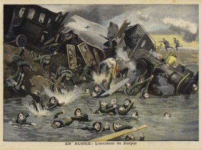 Incidente ferroviario a Dorpat, Russia, 1897 da French School