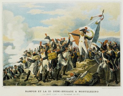 Rampon e la 32ª mezza brigata a Monelegino, 10 aprile da French School