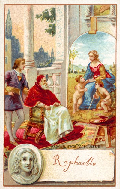 Raffaello e Papa Giulio II da French School
