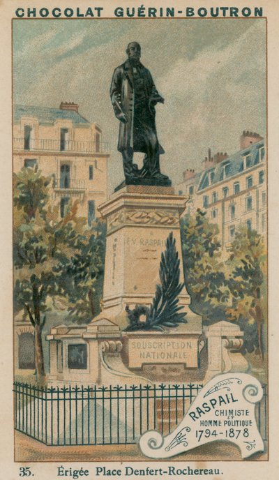 Raspail, Chimico e Politico, 1794-1878, eretta Place Denfert-Rochereau da French School