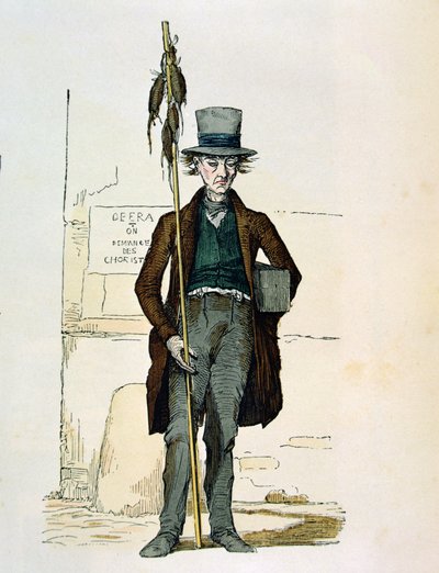 Venditore di veleno per topi, 1845 da French School