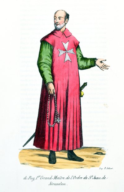 Raymond de Puy (1120-11860) Primo Gran Maestro dell