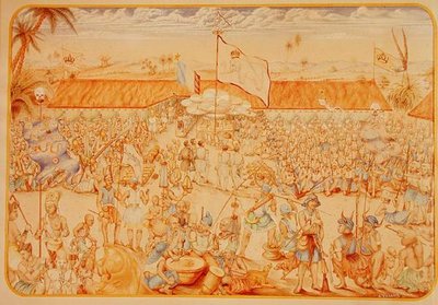 Ricevimento dato dal Re del Dahomey per gli inviati francesi da French School
