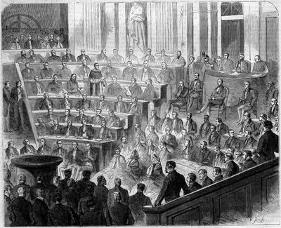 Ricevimento di Henri Lacordaire (1802-1861), sacerdote e domenicano francese, all