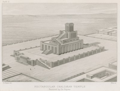 Tempio caldeo rettangolare da French School