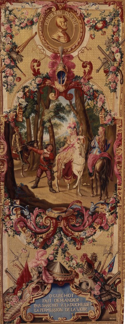 Arazzo dei Gobelins con la storia di Don Chisciotte, 1717-18 da French School