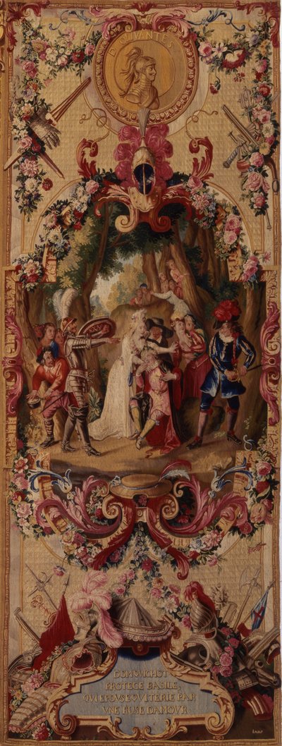 Arazzo dei Gobelins con la storia di Don Chisciotte da French School