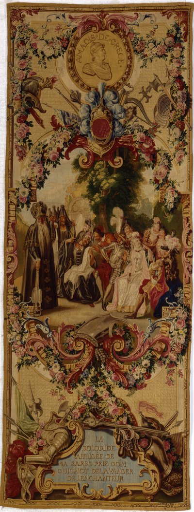 Arazzo dei Gobelins della Reggenza con la storia di Don Chisciotte, 1717-18 da French School