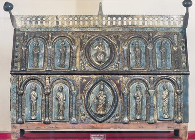 Scrigno reliquiario di San Viance, Scuola del Limousin, c.1230-50 da French School