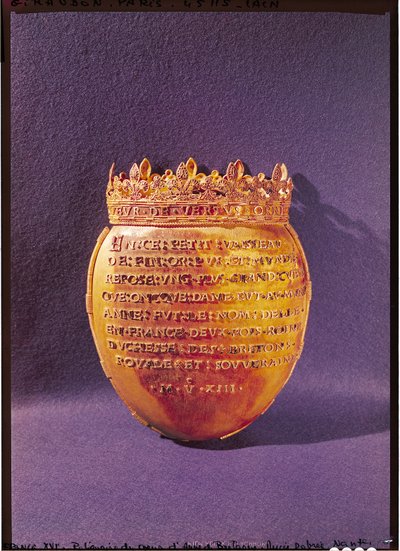 Reliquiario del cuore di Anna di Bretagna (1477-1514) Duchessa di Bretagna, 1514 da French School