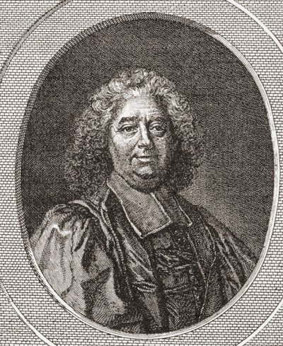 René Pucelle, 1655-1745. Magistrato francese e abate di Saint Leonard Corbigny. Da Les Heures Libres pubblicato nel 1908 da French School