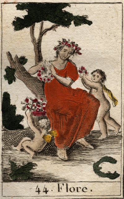 Rappresentazione di Flora, dea dei fiori. Da 