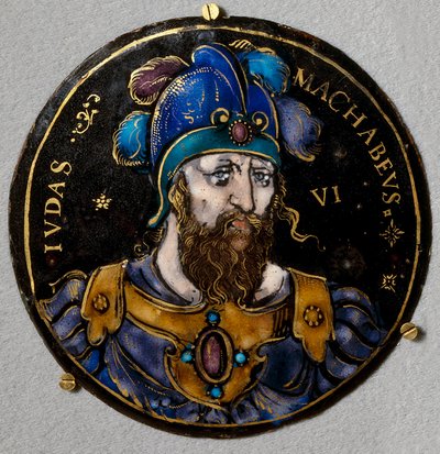 Rappresentazione di Giuda Maccabeo, soprannominato il martello, successore del padre Mattatia alla guida della rivolta degli ebrei contro l